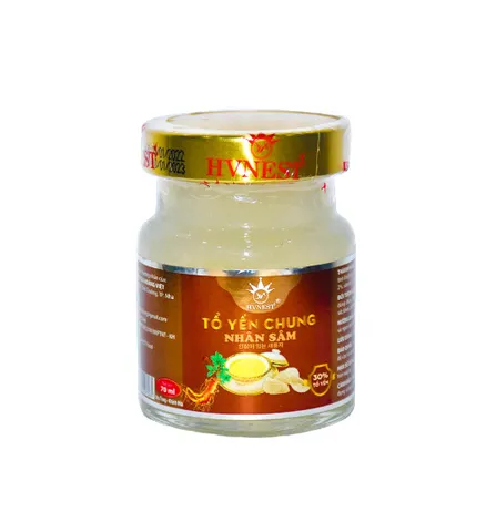 Combo 6 Hũ Tổ Yến Chưng Nhân Sâm Hoàng Việt HVNEST - Tăng Cường Sức Khỏe, Hỗ Trợ Làm Đẹp Da, Bổ Dưỡng Cơ Thể
