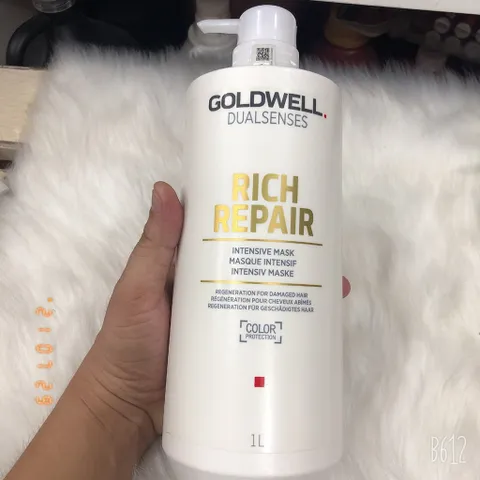 Dầu Hấp Tóc Goldwell Dualsenses Rich Repair 1000ml - Phục Hồi Tóc Khô Xơ, Giúp Tóc Mượt Mà, Bóng Ả, Dưỡng Ẩm Tốt