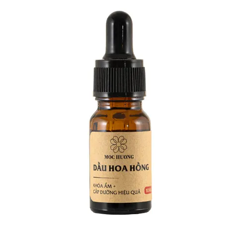 Dầu Hoa Hồng Mộc Hương 10ml - Tinh Chất Dưỡng Sáng Da Từ Thiên Nhiên, Dầu Argan & Hạnh Nhân, Phù Hợp Mọi Loại Da