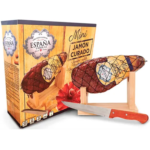 Đùi Heo Muối Mini Jamon Curado Espana - Hương Vị Thơm Ngon Đậm Đà, Món Ăn Truyền Thống Tây Ban Nha 1kg Hộp Sang Trọng