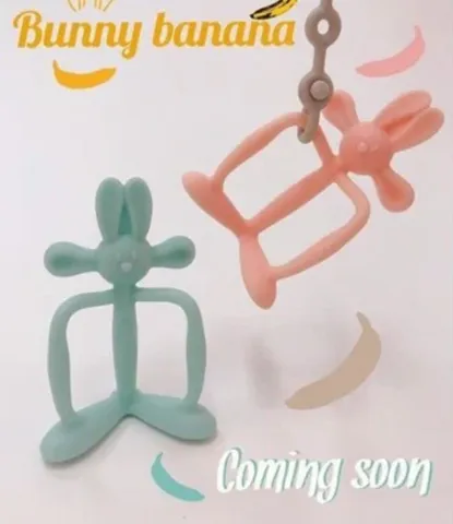 Gặm Nướu Silicone Bunny Banana Mamastem Hàn Quốc - An Toàn, Siêu Mềm, Thiết Kế Dễ Thương Cho Bé, Hỗ Trợ Giảm Đau Răng