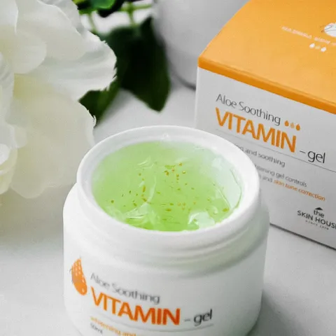 Gel Dưỡng Da Lô Hội The Skin House Aloe Soothing Vitamin Gel 50ml - Giúp Làm Dịu Da, Dưỡng Ẩm Sáng Khỏe, Phù Hợp Mọi Loại Da