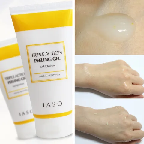 Gel Tẩy Da Chết Iaso Triple Action Peeling 150g - Giúp Làm Sáng Da, Loại Bỏ Mụn Cám, Dưỡng Ẩm Cho Mọi Loại Da