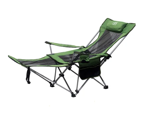 Ghế Xếp Gấp Đa Năng Có Gối Đệm Thư Giãn - Dễ Dàng Mang Theo, Chịu Lực Tối Đa 200kg, Thích Hợp Cho Cắm Trại Và Du Lịch