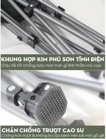 Ghế Xếp Gấp Đa Năng Có Gối Đệm Thư Giãn - Dễ Dàng Mang Theo, Chịu Lực Tối Đa 200kg, Thích Hợp Cho Cắm Trại Và Du Lịch
