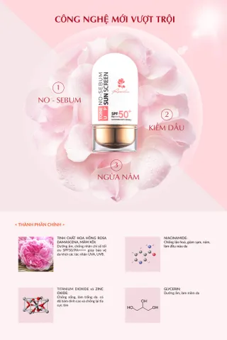 Kem Chống Nắng Beauskin Rosedew Toneup No Sebum SPF 50+/PA++++ - Không Dầu, Thẩm Thấu Nhanh, Hỗ Trợ Giảm Nám, Chống Nước, Dành Cho Mọi Loại Da