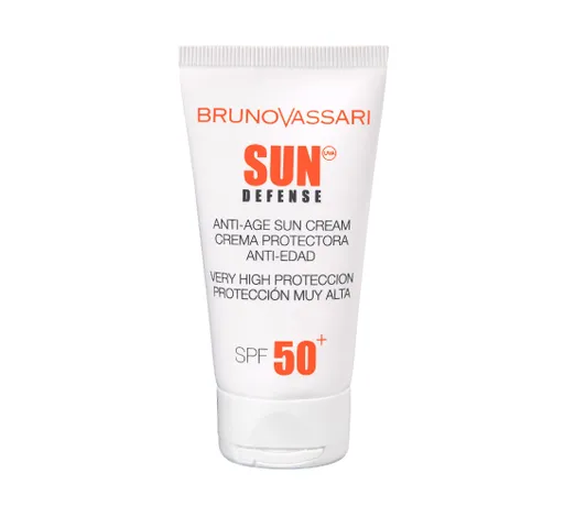 Kem Chống Nắng Bruno Vassari Sun Defense Anti-Age SPF50 - Bảo Vệ Da Tối Ưu, Giữ Ẩm, Ngăn Ngừa Lão Hóa, 50ml