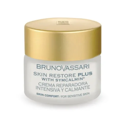 Kem Dưỡng Phục Hồi Da Bruno Vassari Skin Restore Plus 50ml - Giảm Kích Ứng, Dưỡng Ẩm Cho Da Nhạy Cảm, Chống Oxy Hóa