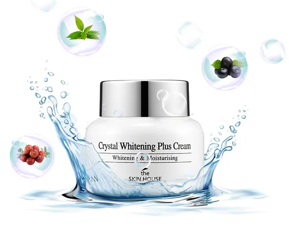 Kem Dưỡng Trắng Da The Skin House Crystal Whitening Plus Cream 50ml - Hỗ Trợ Mờ Nám, Dưỡng Ẩm, Làm Sáng Da Tối Ưu