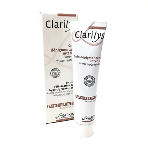 Kem Dưỡng Ẩm Giảm Nám Clarilys Soin Dépigmentant Intense 40ml - Làm Mờ Đốm Nâu, Dưỡng Sáng Da, Thẩm Thấu Nhanh, Trong Suốt, Phù Hợp Với Mọi Loại Da