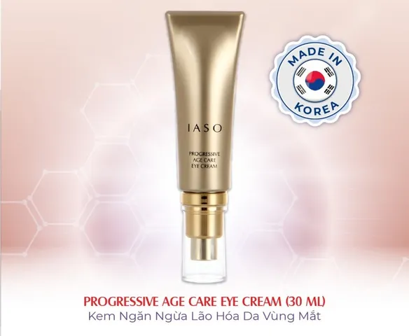 Kem Dưỡng Mắt IASO Progressive Age Care - Hỗ Trợ Trẻ Hóa Da, Mờ Quầng Thâm, Bọng Mắt và Nếp Nhăn - 30ml