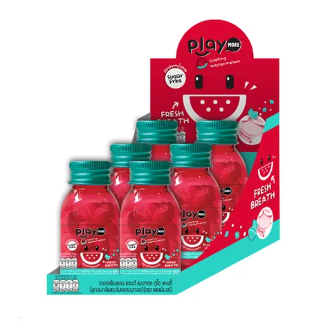 Lốc 6 Hũ Kẹo Vị Dưa Dấu Playmore - Kẹo Ngậm Thơm Mát, Giảm Stress, Dễ Thương Dành Cho Mọi Lứa Tuổi