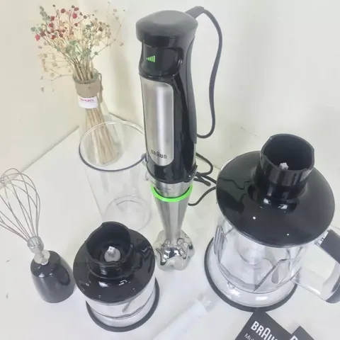 Máy Xay Cầm Tay Braun MQ7045X Đa Năng - Công Suất 1000W, Thiết Kế Hiện Đại, Chất Liệu Inox, Dùng Cho Mọi Loại Thực Phẩm