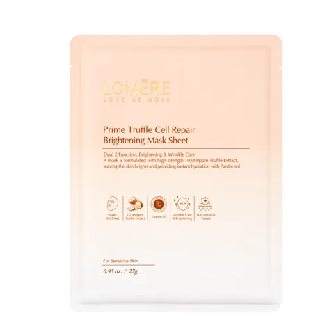 Combo 5 Mặt Nạ Phục Hồi Da Lomere Prime Truffle Cell Repair - Dưỡng Ẩm Sâu, Làm Dịu Da, Chống Lão Hóa, Mờ Thâm Nám