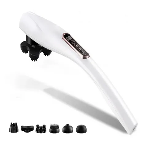 Máy Massage Cầm Tay Jiashi MMS01 Đa Năng 6 Đầu Thay Thế - Thiết Kế Ergonomic, Chất Liệu Cao Cấp, Hiệu Suất Mạnh Mẽ cho Tắm Nềm Thoải Mái