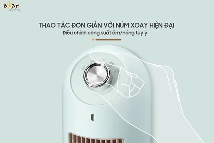 Máy Sưởi Gốm Bear DNQ-C20B1 2000W - Công Nghệ Sưởi PTC Hiện Đại, Yên Tĩnh, An Toàn Cho Mùa Đông ấm áp