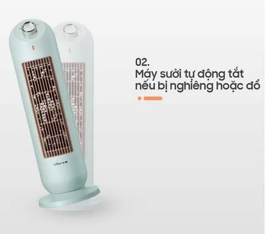 Máy Sưởi Gốm Bear DNQ-C20B1 2000W - Công Nghệ Sưởi PTC Hiện Đại, Yên Tĩnh, An Toàn Cho Mùa Đông ấm áp