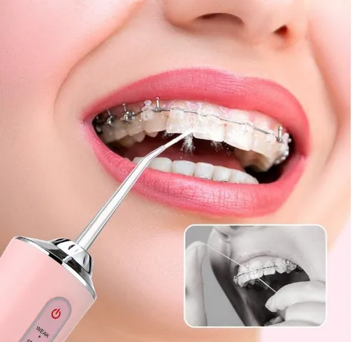 Máy Tăm Nước Cầm Tay Jiashi MTN01 - 3 Chế Độ, 4 Đầu Chuyên Dụng, Làm Sạch Hiệu Quả Cho Người Niềng Răng