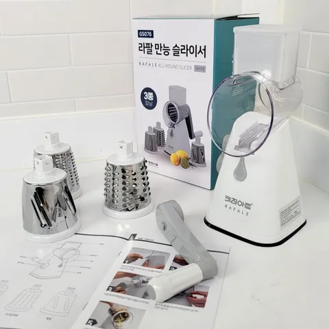 Máy thái rau củ Rafale GS076 - Thiết kế nhỏ gọn, 3 lưỡi thép không gỉ, dễ vệ sinh, phù hợp sơ chế món ăn nhanh chóng