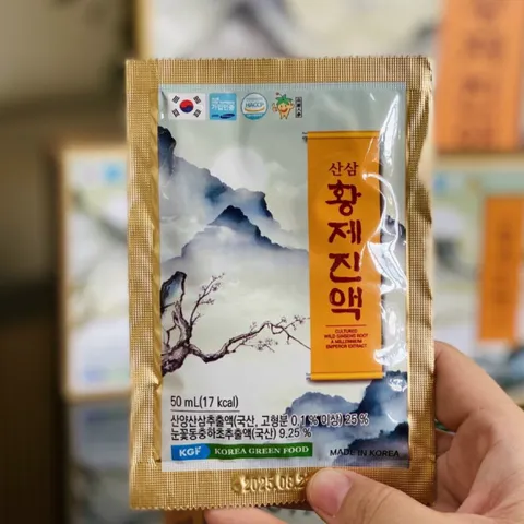 Nước chiết xuất hồng sâm núi đông trùng hoàng đế KGF - Thức uống bổ dưỡng tăng cường sức khỏe, hỗ trợ miễn dịch và tinh thần, 30 gói x 50ml