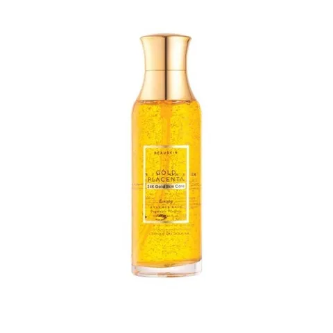 Nước Hoa Hồng Beauskin Luxury 24K Placenta Gold 130ml - Dưỡng Ẩm, Se Khít Lỗ Chân Lông, Làm Trắng Da Hàn Quốc