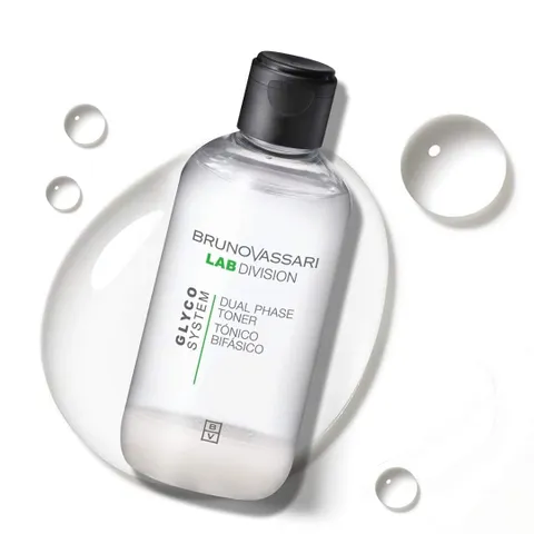 Nước Hoa Hồng Bruno Vassari Glyco System Dual Phase Toner 200ml - Giúp Làm Sạch Lỗ Chân Lông, Cân Bằng Độ pH và Nuôi Dưỡng Da Mịn Màng