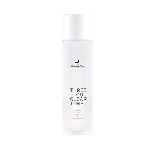 Nước Hoa Hồng GoodnDoc Three Out Clear Toner 150ml - Cân Bằng Độ Ẩm, Làm Sạch Da, Dưỡng Ẩm Mềm Mịn, Thích Hợp Cho Tất Cả Loại Da