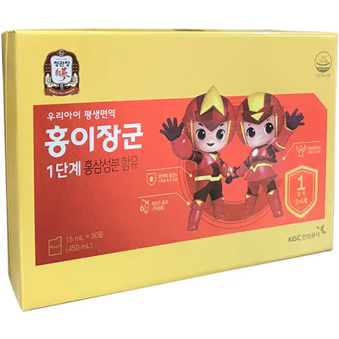 Nước Hồng Sâm Baby KGC Kid 1 - Bổ Sung Dinh Dưỡng Cho Trẻ Từ 3-4 Tuổi, Tăng Cường Sức Đề Kháng, Hỗ Trợ Tiêu Hóa