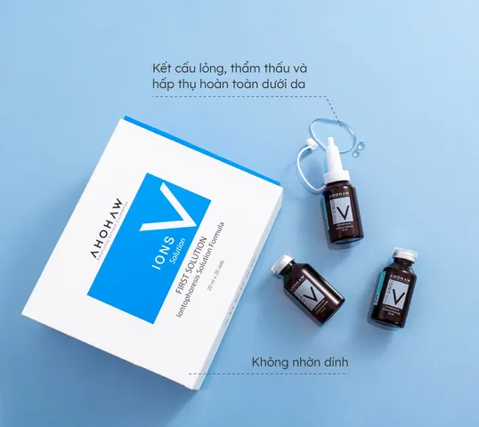 Serum Cấp Ẩm Ahohaw Ions V Solution - Hỗ Trợ Làm Dịu, Bảo Vệ Và Tái Tạo Da Nhạy Cảm, Chứa SRGF H1 Complex 20ml