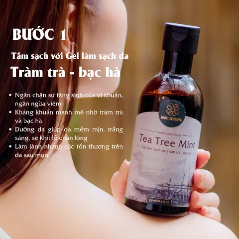 Set Chăm Sóc Body An Yên Mộc Hương - Bộ Giảm Mụn Từ Thiên Nhiên, Gel Làm Sạch, Tẩy Tế Bào Chết, Dưỡng Da, Phù Hợp Mọi Loại Da