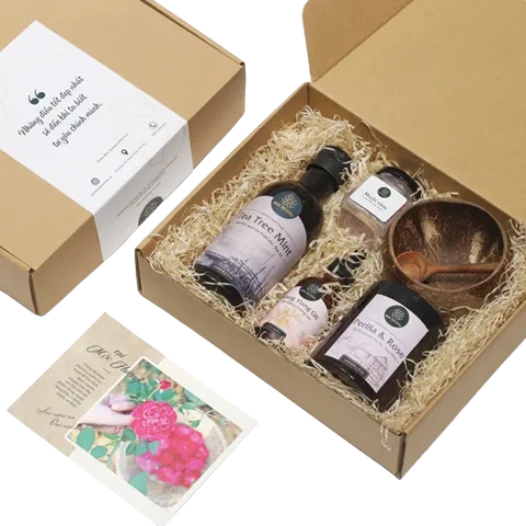 Set Chăm Sóc Body An Yên Mộc Hương - Bộ Giảm Mụn Từ Thiên Nhiên, Gel Làm Sạch, Tẩy Tế Bào Chết, Dưỡng Da, Phù Hợp Mọi Loại Da