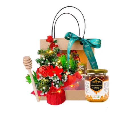 Set quà tặng mật ong đông trùng hạ thảo Saffron cao cấp - Món quà sức khỏe tuyệt vời cho người thân, chất lượng cao và tốt cho làn da