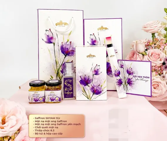 Set Quà Tặng Saffron Ngâm Mật Ong và Nhụy Hoa Nghệ Tây - Lựa Chọn Sang Trọng cho Sức Khỏe và Làm Đẹp