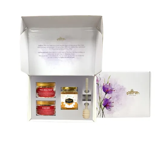Set Quà Tết Mộc Hương Sơn - Mật Ong Nguyên Chất, Táo Đỏ, Trà Hoa Nhài Bổ Dưỡng - Quà Tặng Sức Khỏe Tinh Tế