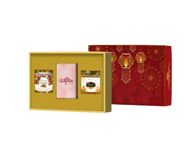 Set Quà Tết Mộc Hương Sơn QT3.05 - Hộp Quà Saffron Jahan, Trà, Mật Ong Tặng Sức Khỏe, May Mắn, Thiết Kế Sang Trọng