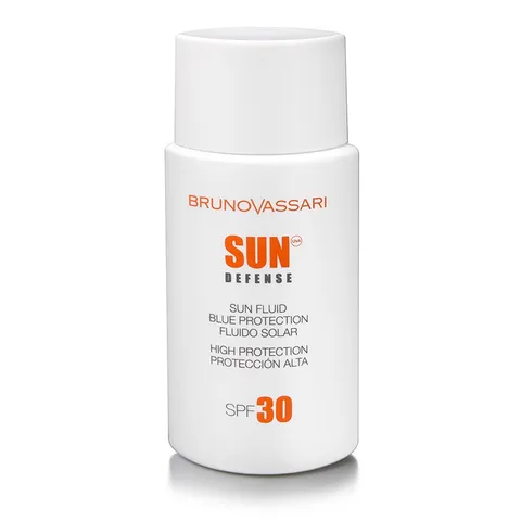 Sữa Chống Nắng Bruno Vassari Sun Fluid Blue Protection SPF30 - Bảo Vệ Da Khỏi Tia UV, Thấm Nhanh, Chống Nước, 50ml