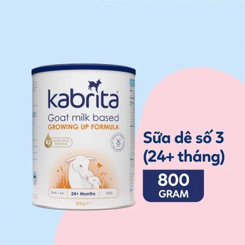 Sữa dê Kabrita số 3 800g cho trẻ trên 24 tháng - Giúp phát triển não bộ, chiều cao và hỗ trợ tiêu hóa tốt cho bé.