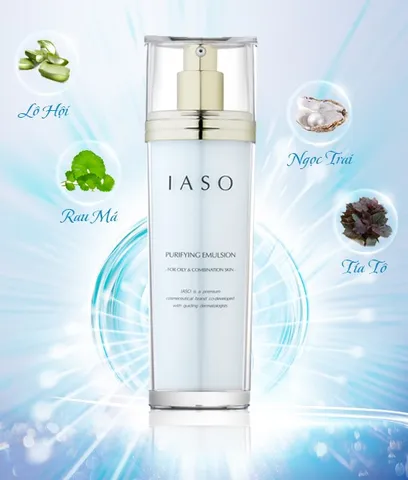 Sữa Dưỡng Kiềm Dầu IASO Purifying Emulsion 100ml - Hỗ Trợ Ngăn Ngừa Mụn, Giảm Viêm Sưng, Dưỡng Ẩm Cho Da Dầu, Da Hỗn Hợp