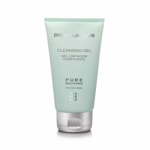 Sữa Rửa Mặt Bruno Vassari Pure Solutions 150ml - Gel Làm Sạch Chuyên Biệt Cho Da Dầu Mụn, Giúp Se Khít Lỗ Chân Lông