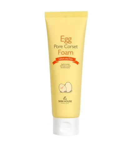 Sữa Rửa Mặt The Skin House Egg Pore Corset Foam 120ml - Làm Sạch Se Khít Lỗ Chân Lông Cho Mọi Loại Da