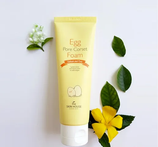 Sữa Rửa Mặt The Skin House Egg Pore Corset Foam 120ml - Làm Sạch Se Khít Lỗ Chân Lông Cho Mọi Loại Da