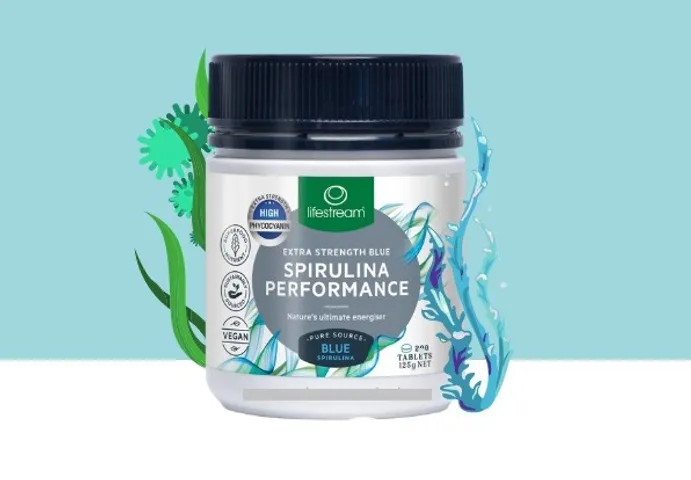 Tảo Xoắn Spirulina Lifestream New Zealand - Hỗ Trợ Bổ Sung Năng Lượng, Phục Hồi Cơ Bắp, Làm Đẹp Da, 200 Viên
