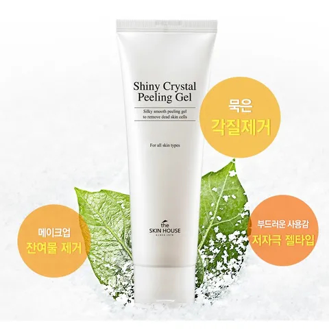 Tẩy Da Chết The Skin House Shiny Crystal Peeling Gel 120ml - Gel Tẩy Tế Bào Chết Dưỡng Da Sáng Mịn, Hỗ Trợ Cải Thiện Tình Trạng Mụn