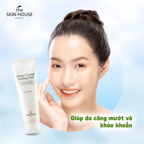 Tẩy Da Chết The Skin House Shiny Crystal Peeling Gel 120ml - Gel Tẩy Tế Bào Chết Dưỡng Da Sáng Mịn, Hỗ Trợ Cải Thiện Tình Trạng Mụn
