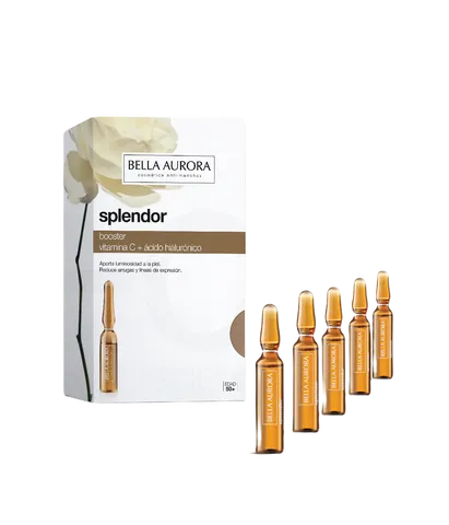Tinh Chất Dưỡng Da Bella Aurora Splendor Vitamin C + Hyaluronic Acid - Giải Pháp Chống Lão Hóa, Làm Sáng Da, Mờ Vết Thâm, 5 Ống x 2ml