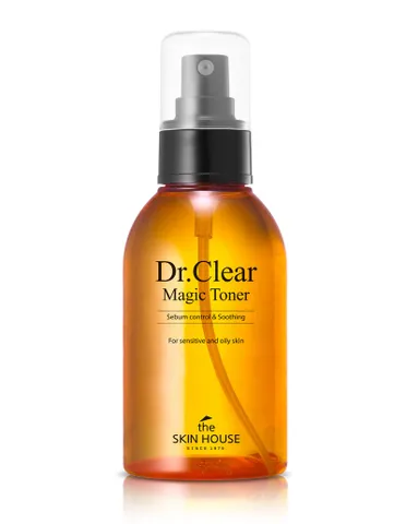 Toner Nước Hoa Hồng The Skin House Dr. Clear Magic 130ml - Hỗ Trợ Ngăn Mụn, Làm Dịu Da, Chăm Sóc Da Dầu Mụn Chất Lượng Cao