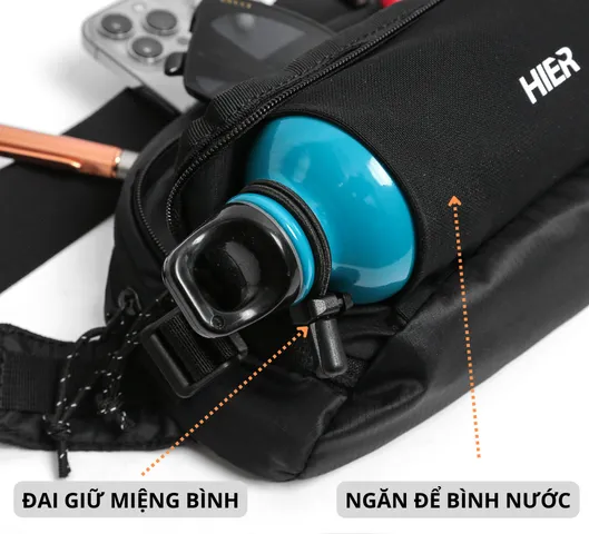 Túi Đeo Bụng Chạy Bộ Hier Utility Belt - Đầy Đủ Không Gian, Chống Thấm, Thao Tác Dễ Dàng Cho Người Chạy