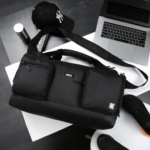 Túi trống du lịch thể thao chống nước Sport Gym Hier – Chất liệu Polyester, dung tích 37L, ngăn chứa giày thoáng khí, thiết kế trẻ trung, tiện lợi