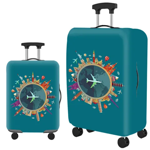 Túi Trùm Vali Du Lịch Chống Nước Let's Travel Màu Xanh Lá - Bảo Vệ Vali Khỏi Bụi Bẩn và Nước, Dễ Dàng Gấp Gọn