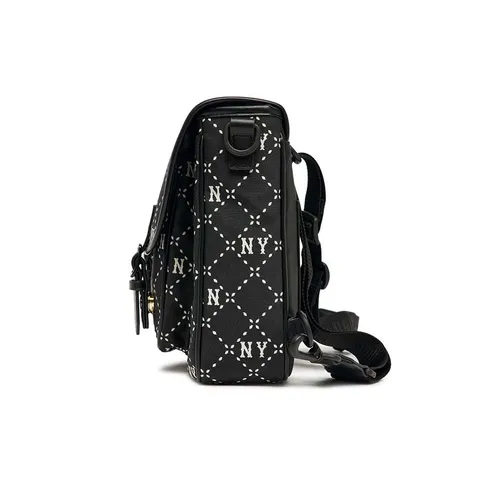 Túi Xách Trẻ Em MLB Diamond Monogram Jacquard NY Yankees - Túi Đeo Chéo Khung Chắc Chắn, Thiết Kế Thời Trang Đen